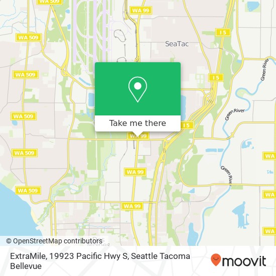 Mapa de ExtraMile, 19923 Pacific Hwy S