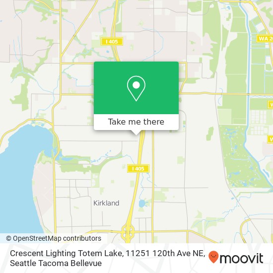 Mapa de Crescent Lighting Totem Lake, 11251 120th Ave NE