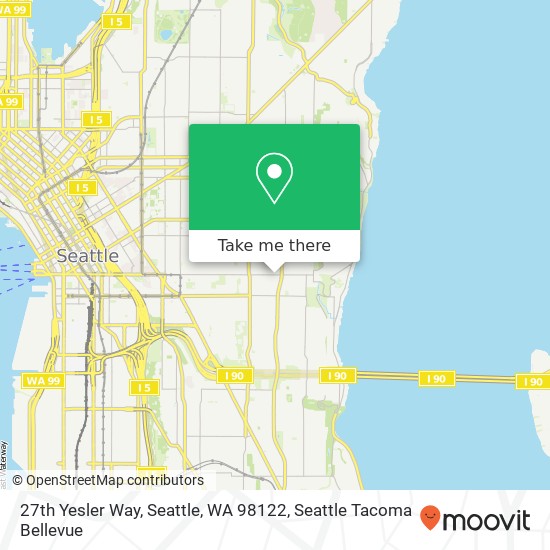 Mapa de 27th Yesler Way, Seattle, WA 98122