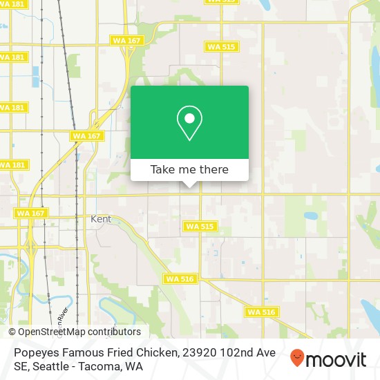 Mapa de Popeyes Famous Fried Chicken, 23920 102nd Ave SE