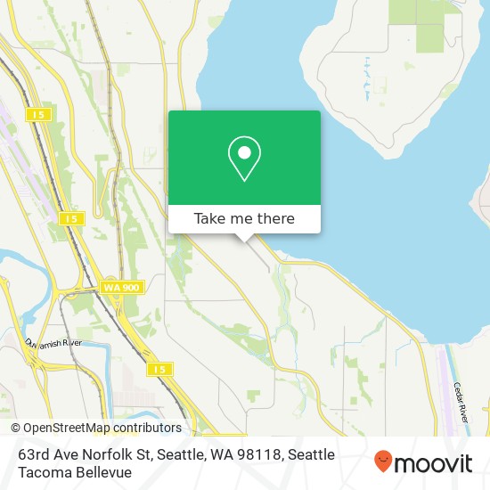 63rd Ave Norfolk St, Seattle, WA 98118 map
