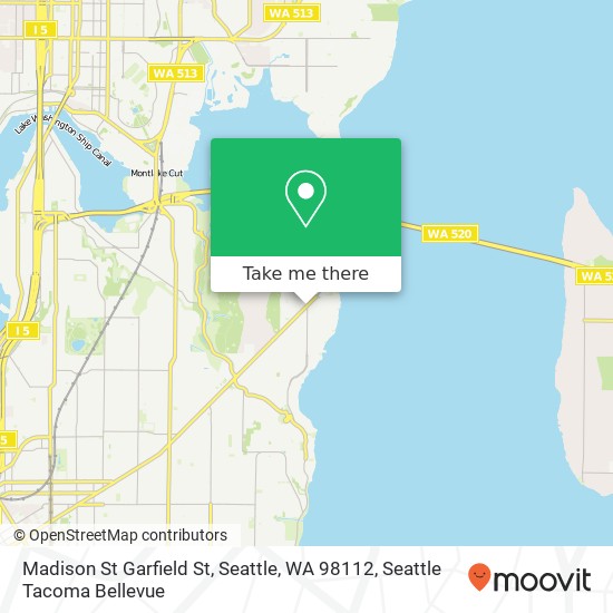 Mapa de Madison St Garfield St, Seattle, WA 98112
