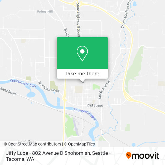 Jiffy Lube - 802 Avenue D Snohomish map