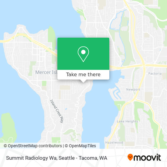 Summit Radiology Wa map