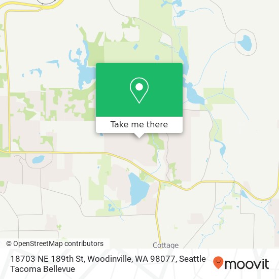 Mapa de 18703 NE 189th St, Woodinville, WA 98077