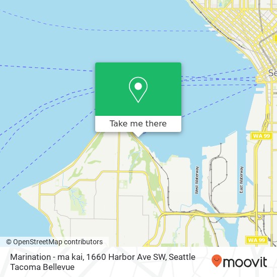 Mapa de Marination - ma kai, 1660 Harbor Ave SW