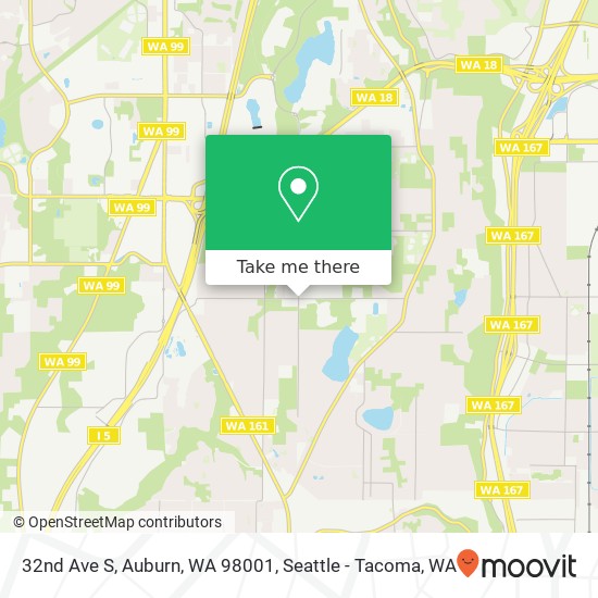 Mapa de 32nd Ave S, Auburn, WA 98001