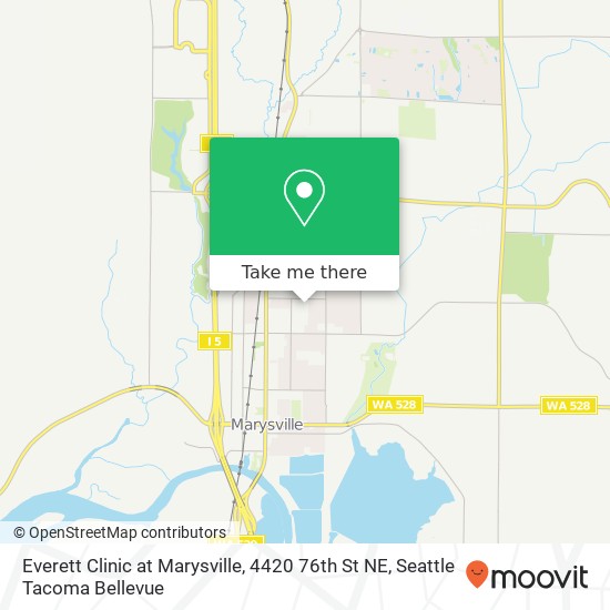 Mapa de Everett Clinic at Marysville, 4420 76th St NE