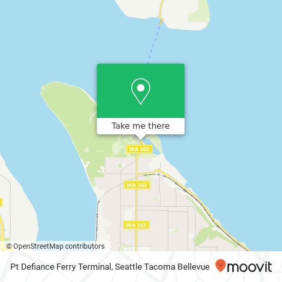 Pt Defiance Ferry Terminal map