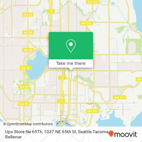 Mapa de Ups Store Ne 65Th, 1037 NE 65th St