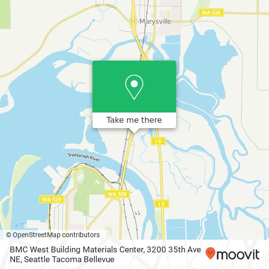 BMC West Building Materials Center, 3200 35th Ave NE map