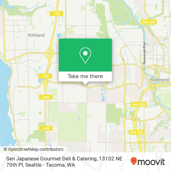 Sen Japanese Gourmet Deli & Catering, 13102 NE 70th Pl map