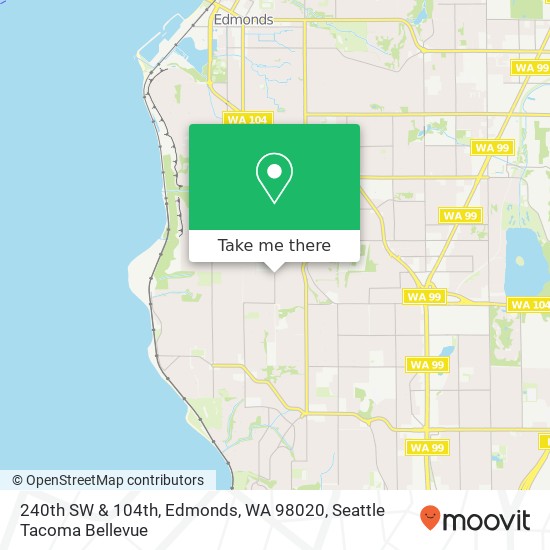 Mapa de 240th SW & 104th, Edmonds, WA 98020