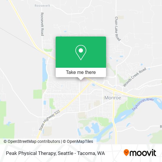 Peak Physical Therapy map