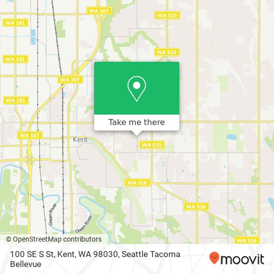 100 SE S St, Kent, WA 98030 map