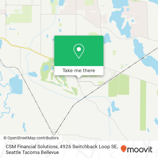 Mapa de CSM Financial Solutions, 4926 Switchback Loop SE