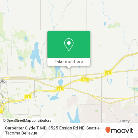 Mapa de Carpenter Clyde T, MD, 3525 Ensign Rd NE