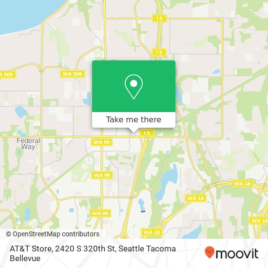 Mapa de AT&T Store, 2420 S 320th St