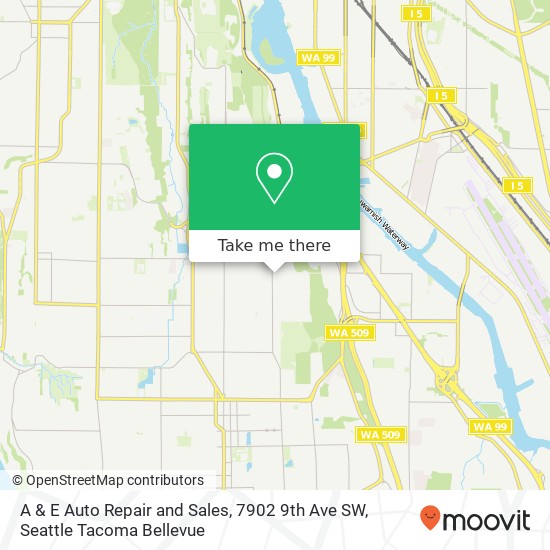 A & E Auto Repair and Sales, 7902 9th Ave SW map