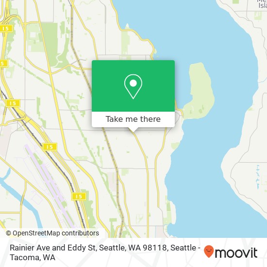 Rainier Ave and Eddy St, Seattle, WA 98118 map