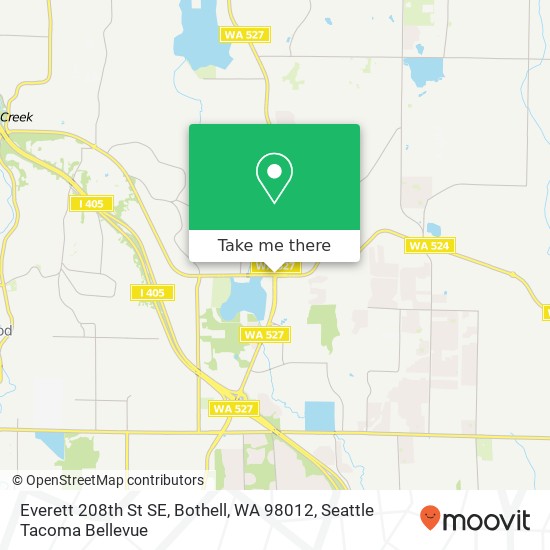 Everett 208th St SE, Bothell, WA 98012 map