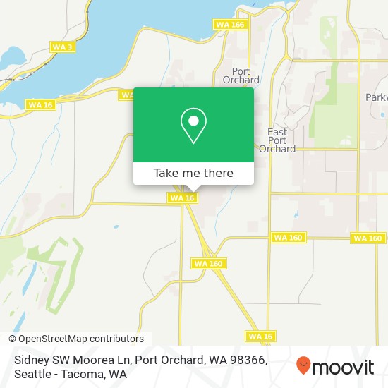 Sidney SW Moorea Ln, Port Orchard, WA 98366 map