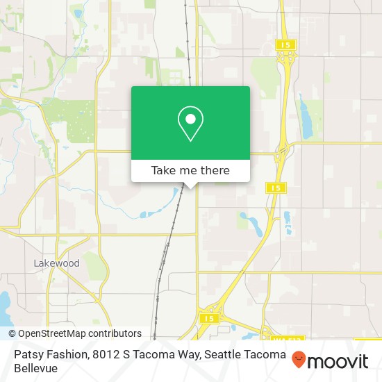 Mapa de Patsy Fashion, 8012 S Tacoma Way