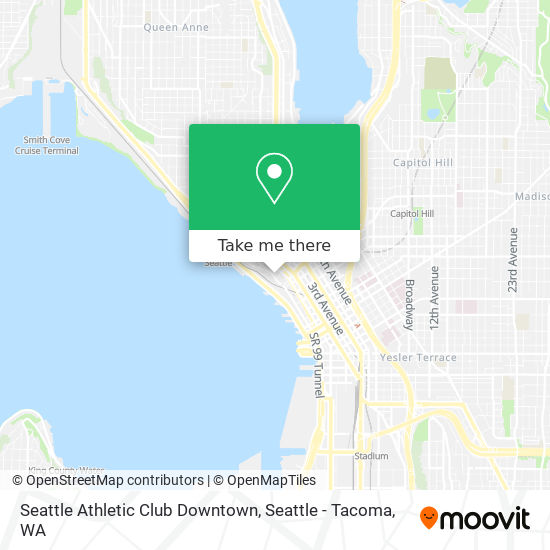 Seattle Athletic Club Downtown map