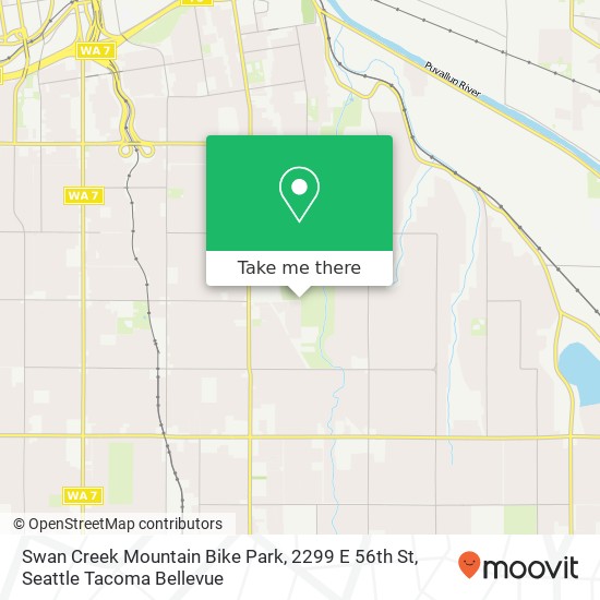 Swan Creek Mountain Bike Park, 2299 E 56th St map