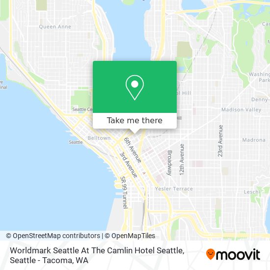 Mapa de Worldmark Seattle At The Camlin Hotel Seattle