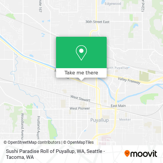 Sushi Paradise Roll of Puyallup, WA map