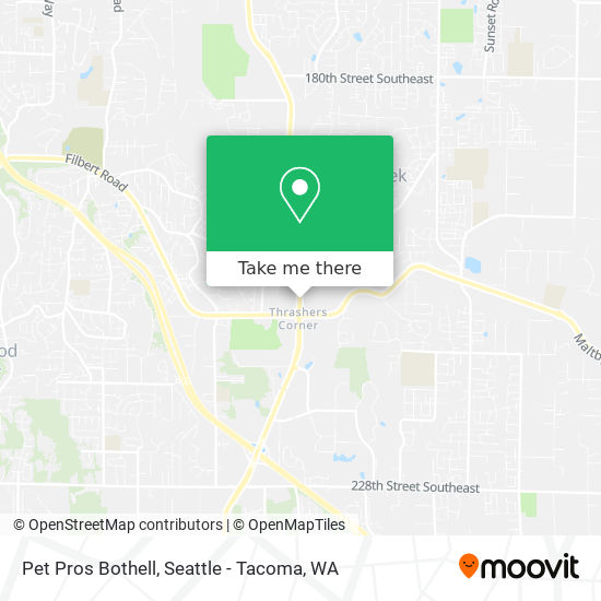 Pet Pros Bothell map