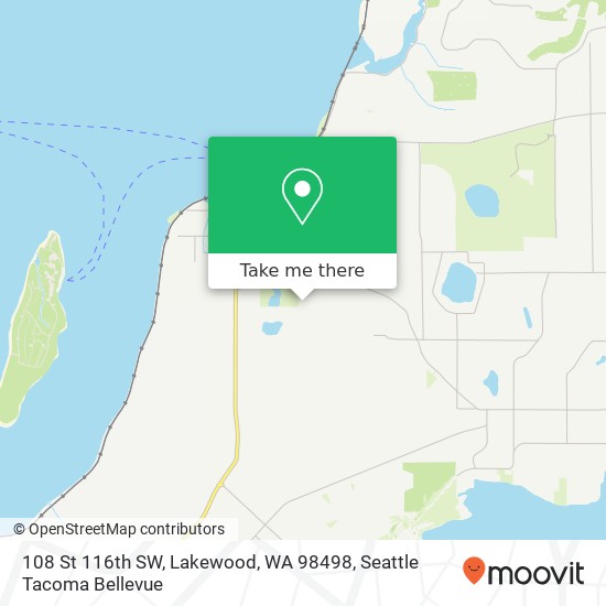 Mapa de 108 St 116th SW, Lakewood, WA 98498