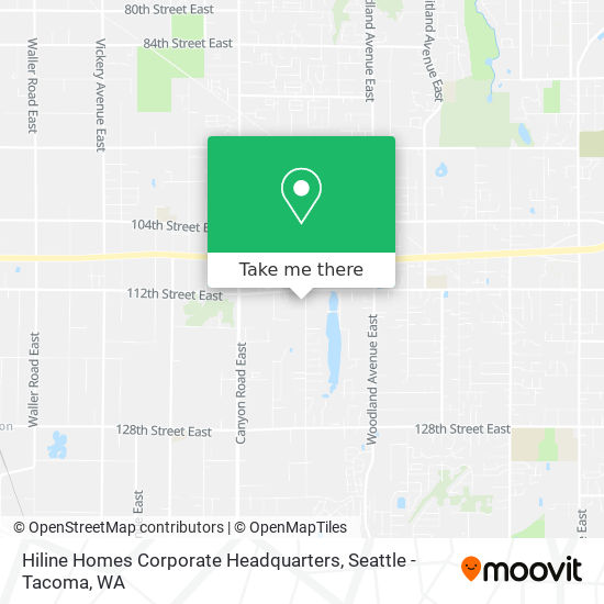 Hiline Homes Corporate Headquarters map