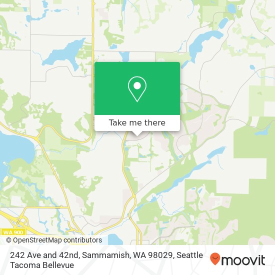 242 Ave and 42nd, Sammamish, WA 98029 map