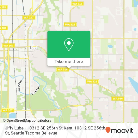 Mapa de Jiffy Lube - 10312 SE 256th St Kent, 10312 SE 256th St