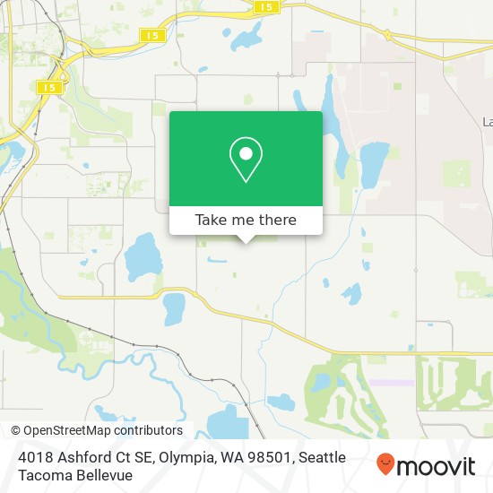 Mapa de 4018 Ashford Ct SE, Olympia, WA 98501