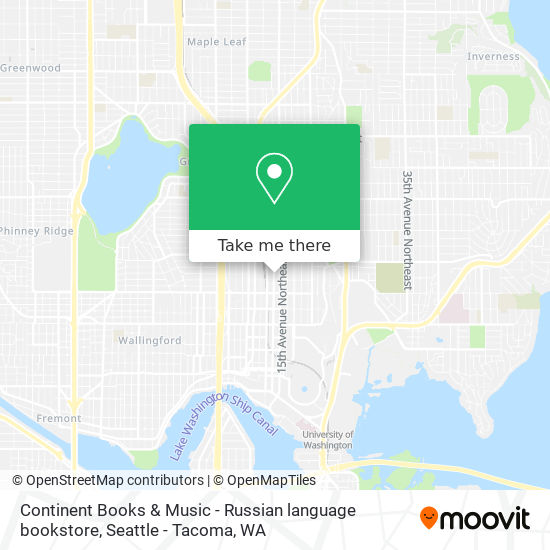 Continent Books & Music - Russian language bookstore map