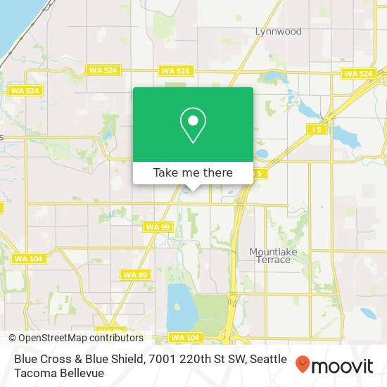 Mapa de Blue Cross & Blue Shield, 7001 220th St SW