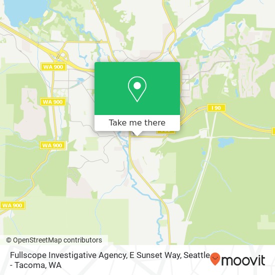 Fullscope Investigative Agency, E Sunset Way map