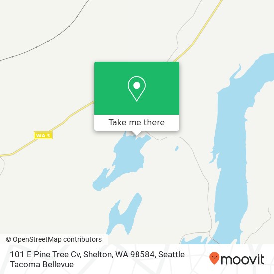 101 E Pine Tree Cv, Shelton, WA 98584 map