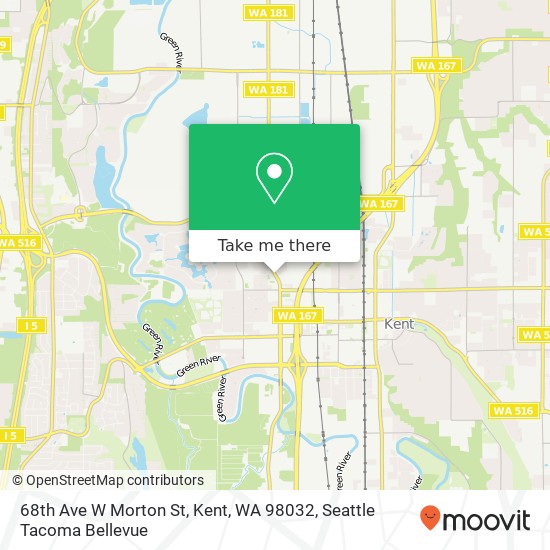 68th Ave W Morton St, Kent, WA 98032 map