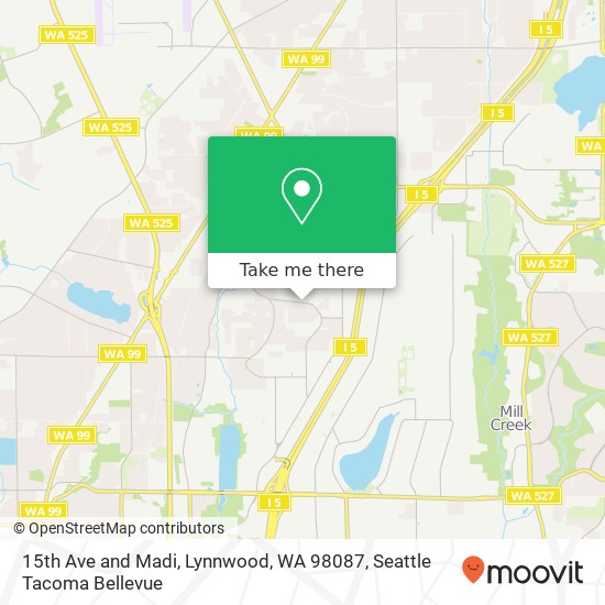 15th Ave and Madi, Lynnwood, WA 98087 map