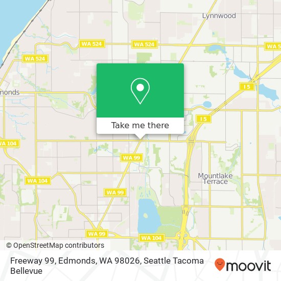 Freeway 99, Edmonds, WA 98026 map