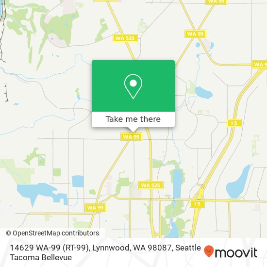 Mapa de 14629 WA-99 (RT-99), Lynnwood, WA 98087