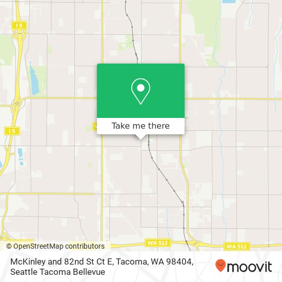 Mapa de McKinley and 82nd St Ct E, Tacoma, WA 98404