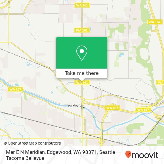 Mapa de Mer E N Meridian, Edgewood, WA 98371