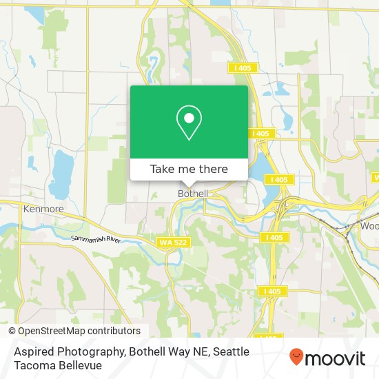 Mapa de Aspired Photography, Bothell Way NE