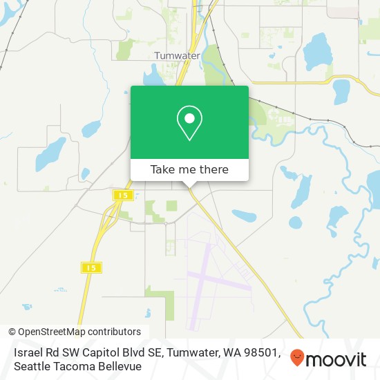 Mapa de Israel Rd SW Capitol Blvd SE, Tumwater, WA 98501