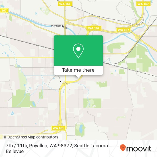 Mapa de 7th / 11th, Puyallup, WA 98372